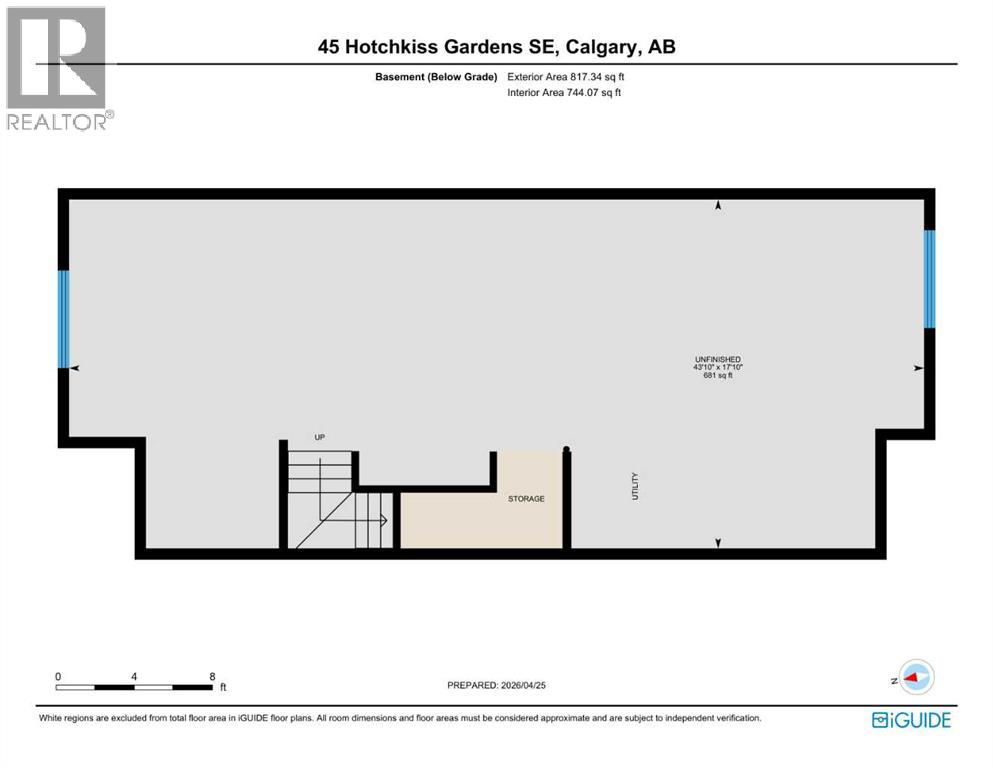 45 Hotchkiss Gardens SE - Floor Plan - Basement