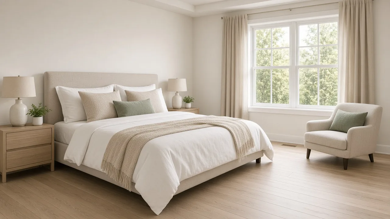 Main-floor bedroom in a new home