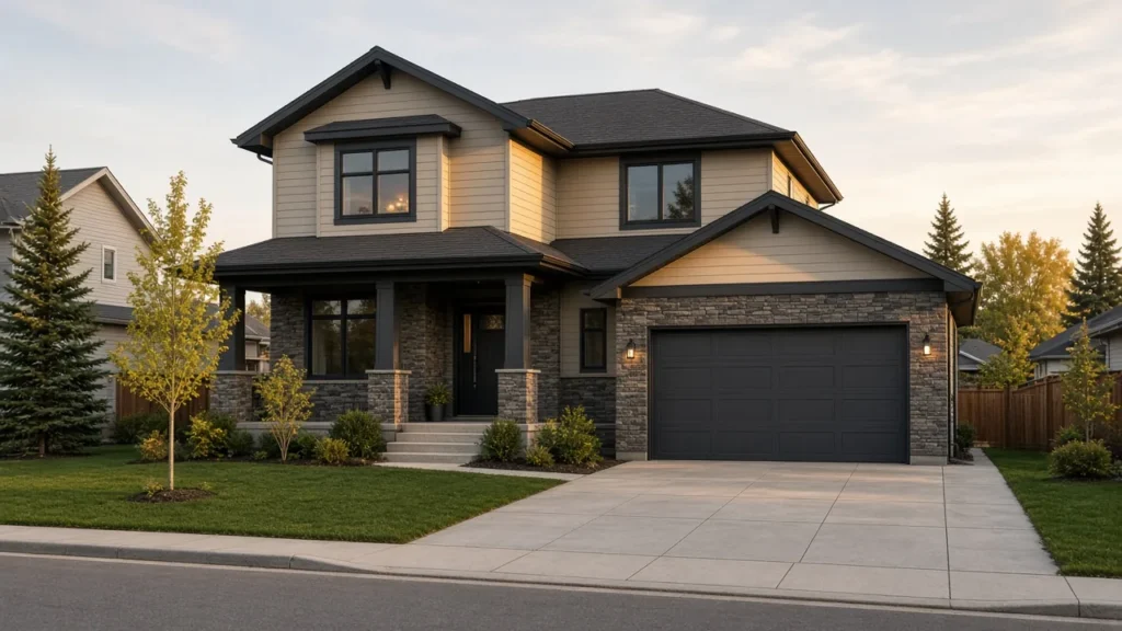 New home with a front-attached garage